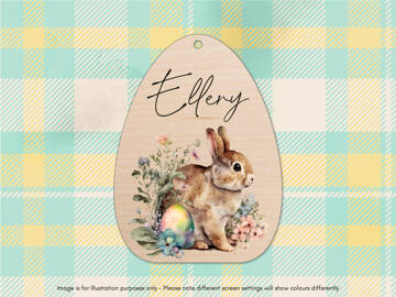 Picture of Easter Egg Basket - Vintage Bunny